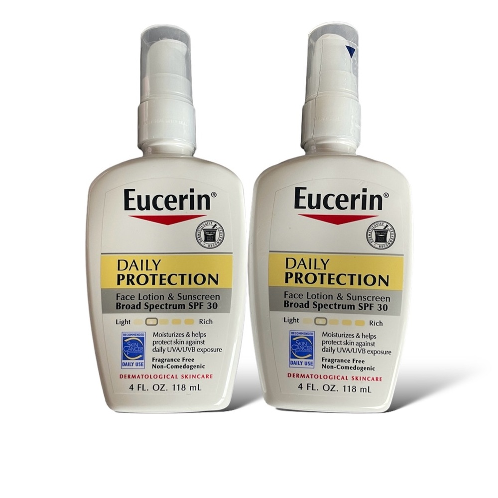 【2PC x NEW】Eucerin Daily Protection Face Lotion SPF 30, 4oz